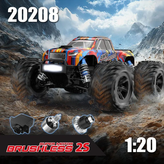New MJX Hyper Go 1/20 20208 Remote Control Car 39km/H Brushless High Speed Rc Car Off-Road 4x4 Truck Rtr Car For Toys Boy Gifts
